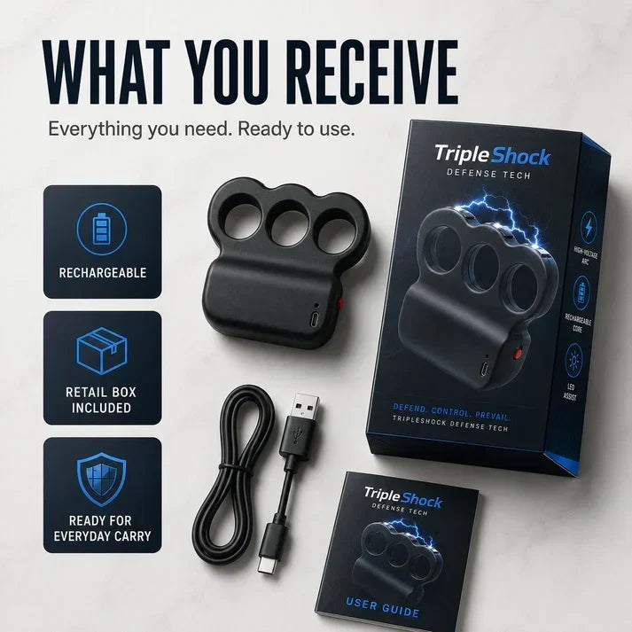 đ2026 TripleShock Stun Device â Powerful Personal Defense & Deterrent Protection