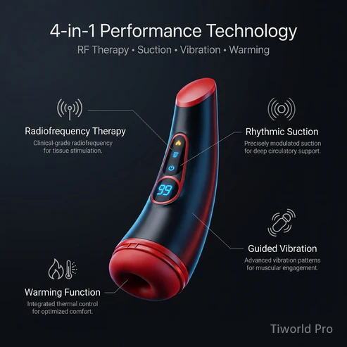Tiworld™ delivers real RF ThermaWave Therapy to restore male performance from the tissue up.