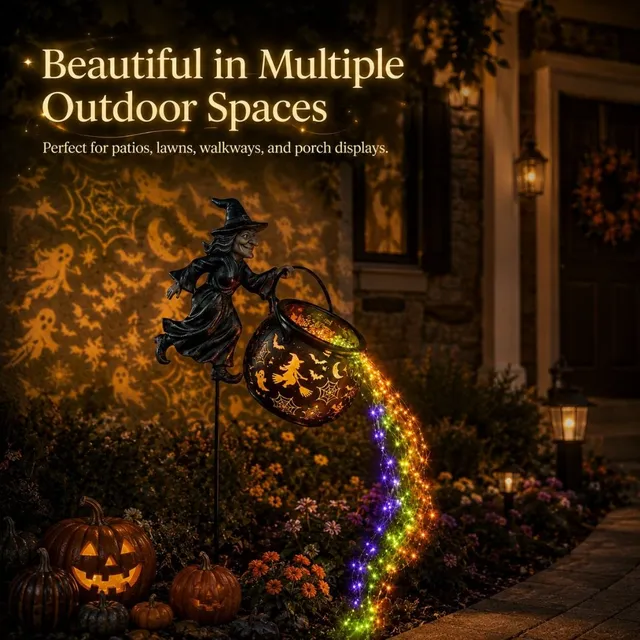 🎁Today 49% OFF🎁Halloween Witch Cauldron Garden Light