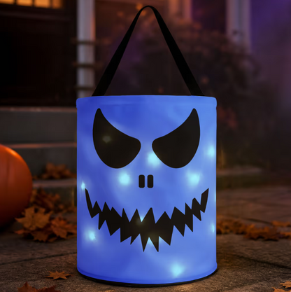 🎃👻Halloween Candy Bag For Kids Scary Pumpkin Face - Personalized Halloween Basket