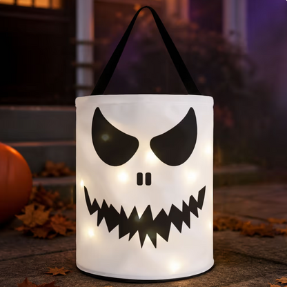 🎃👻Halloween Candy Bag For Kids Scary Pumpkin Face - Personalized Halloween Basket