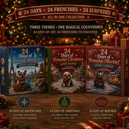 ⏳ Last Day 49% OFF – 🐶 24-Day French Bulldog Christmas Advent Calendar | 24 Unique Collectible Frenchie Characters with Different Outfits, Personalities & Daily Holiday Surprises 🎄✨