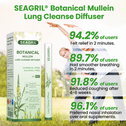 ❣️✅UK Owned and Operated|Botanical Mullein Lung Cleanse Diffuser (💝 Cough, wheezing, shortness of breath, sputum, stuffy nose, bronchitis, bronchitis, allergy symptoms, lung discomfort💝)