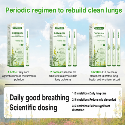 ❣️✅UK Owned and Operated|Botanical Mullein Lung Cleanse Diffuser (💝 Cough, wheezing, shortness of breath, sputum, stuffy nose, bronchitis, bronchitis, allergy symptoms, lung discomfort💝)